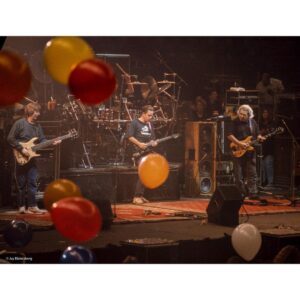 Jerry Garcia Instagram - Flashback to the @gratefuldead’s New Year's Eve 1989 show at the Oakland Coliseum Arena. Bill Graham dressed as a chicken, “flew” into the arena landing on a giant egg, which hatched to reveal his son, Alex. 
📷: @jayblakesberg