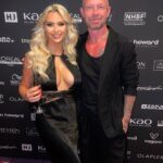 Jessica-Jane Stafford Instagram - At the @hairdressersjournal #bhba23 Lee was nominated for 'Educator of the Year'. We didn’t win but the goats cheese starter was A-amazing..!!! 😜