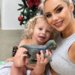 Jessica-Jane Stafford Instagram – Baby Stafford and his dinosaur 🦖