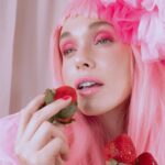 Jessica Cook Instagram - D.A.N.K. “Under the Strawberry Moon” Created by: @raquelhoque Model: @jessicamcook