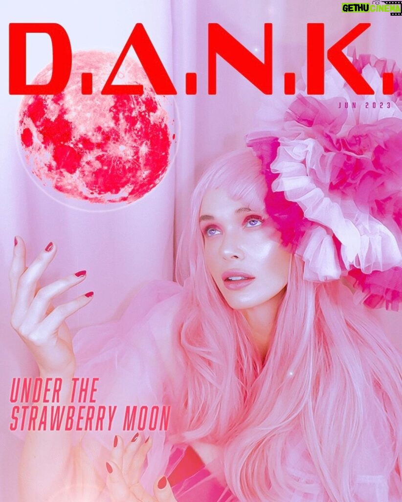 Jessica Cook Instagram - D.A.N.K. “Under the Strawberry Moon” Created by: @raquelhoque Model: @jessicamcook