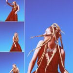 Jessica Cook Instagram - D.A.N.K “Earth, Wind & Fire” Created by: @raquelhoque Model: @jessicamcook Assist: @go_for_neens @dankmagazinecollective Los Angeles, California