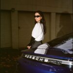 Jessica Gomes Instagram - skrrt skrrt @porscheaus @porsche_woman Photographed by @baanjo Australian Fashion Week