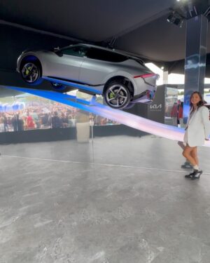 Jessica Gomes Instagram - Unforgettable weekend with @kiaaustralia taking the #KiaEV6GT for a spin and lots more. 
Thank you so much for having me. 
#KiaAustralia 🎾 @australianopen 🏆