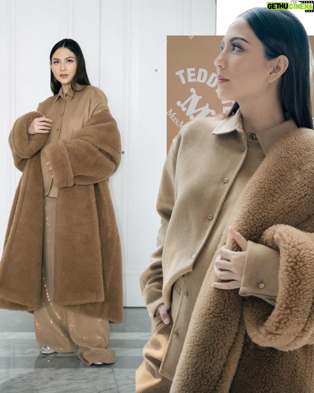 Jessica Mila Instagram - Wrapped in Teddy perfection at Max Mara's Plaza Indonesia event—celebrating ten years of style and grace 🧸✨