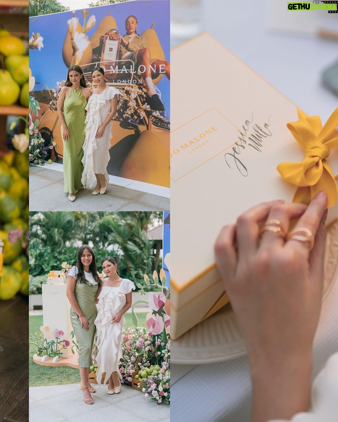 Jessica Mila Instagram - Share the joy of fresh English Pear & Freesia or sweet English Pear & Sweet Pea with someone special. Discover a pear in every bottle. Now available at Jo Malone London stores and Lazada Mall🍐✨ #JoMaloneLondonID #EnglishPear #APearInEveryBottle