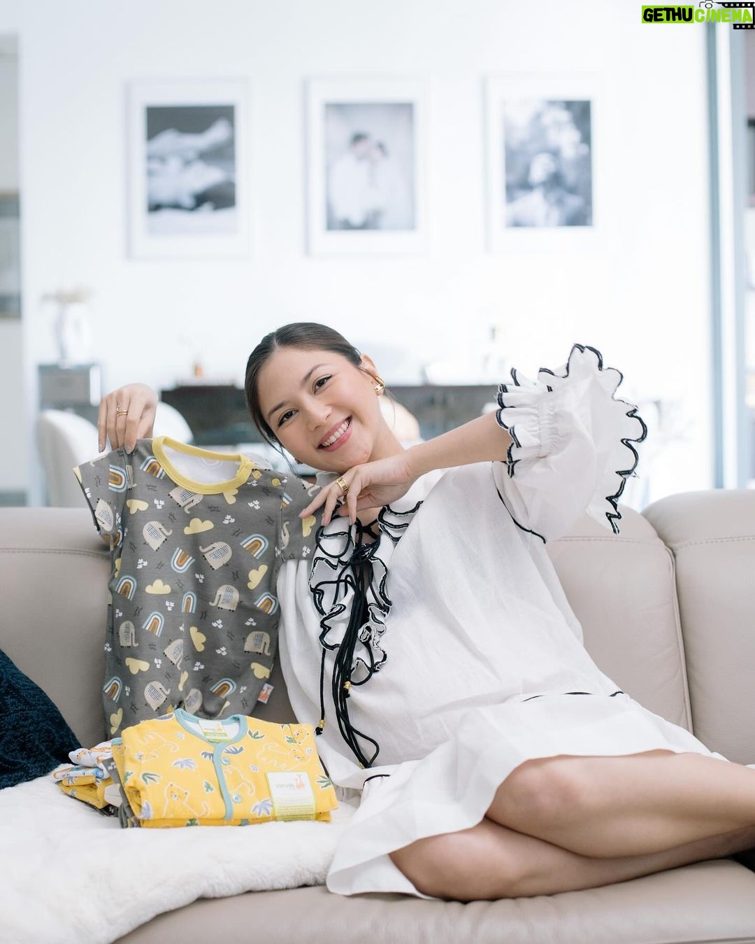 Jessica Mila Instagram - Welcoming the presence of the little one, for the outfits, I choose and trust Velvet Junior! π₯° The material is guaranteed safe and comfortable with Oeko-Tex and SNI certifications. Velvet Junior is not only a wise choice but also brings the joy mothers always desire. Prepare happiness for the little one with the best!π€ @velvetjunior