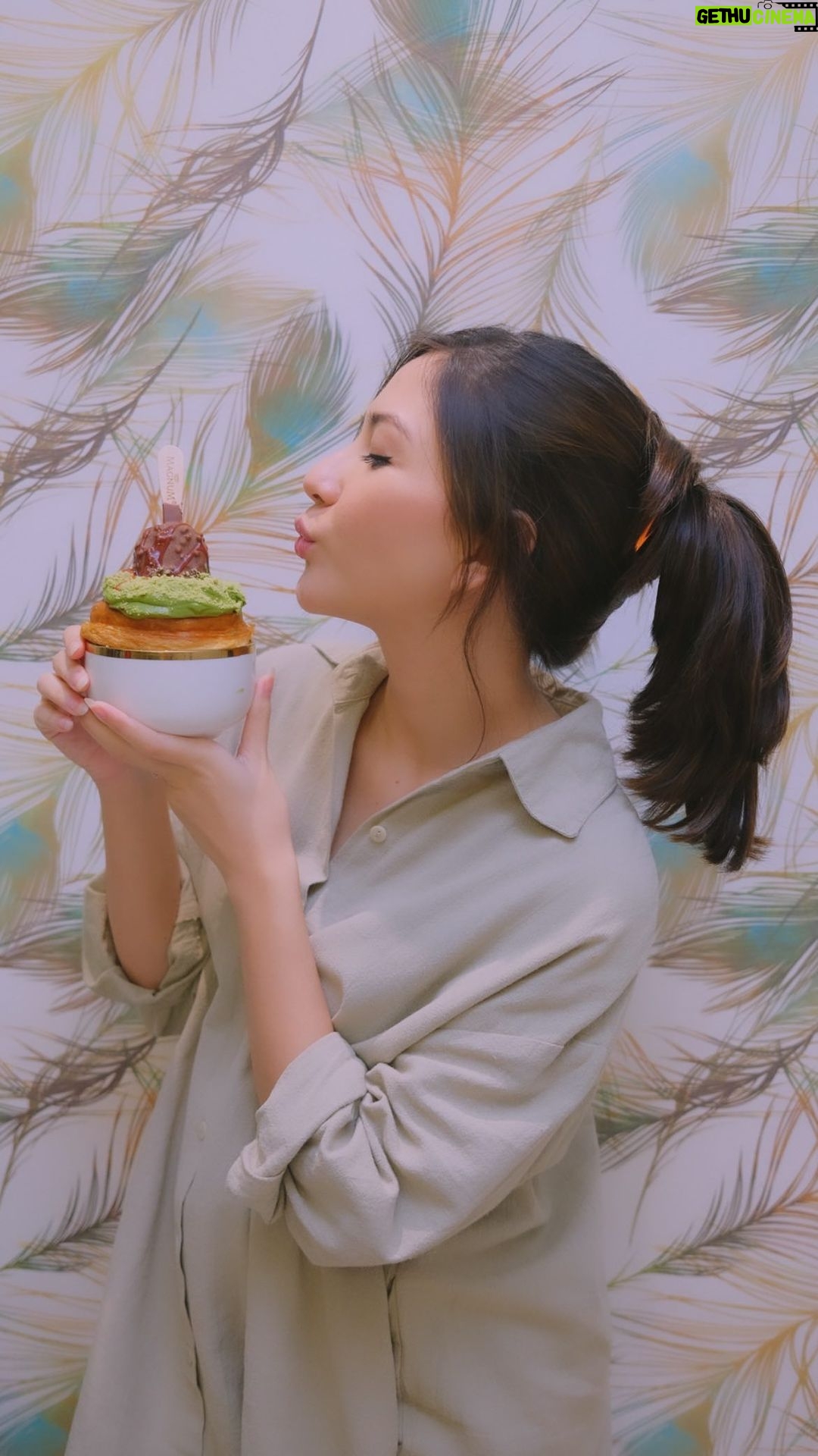 Jessica Mila Instagram - Craving Magnum x Bakerman menu right now! πβ¨ Now, I found hacks for Magnum Namelaka Croissant with simple steps and easy-to-find ingredients. This is my ultimate weekend treat! Come join me as #TeamMatcha and recreate this at home, have a pleasurable and zen weekend π #MagnumxBakerman #TGIFwithMagnum