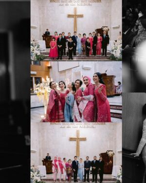 Jessica Mila Instagram - Embracing the beautiful traditions of Martumpol 🤍 #KUPunyaMILA

Photographer by @ini_niel @venemapictures 
Make Up by @taliasubandrio 
Hair by @hairbysinta 
Bride Attire by @myrnamyura 
Songket by @merdisihombing 
Bride & Family Shoes by @regisbridalshoes 
Groom & Family Attire by @wonghangtailor
