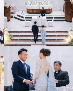 Jessica Mila Instagram - Embracing the beautiful traditions of Martumpol 🤍 #KUPunyaMILA Photographer by @ini_niel @venemapictures Make Up by @taliasubandrio Hair by @hairbysinta Bride Attire by @myrnamyura Songket by @merdisihombing Bride & Family Shoes by @regisbridalshoes Groom & Family Attire by @wonghangtailor