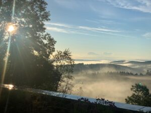 Jessica Schwarz Instagram - Good morning Black Forest, good morning everyone ☀️ #nachregenkommtauchwiedersonne#lovemyjob#fritzhoteldankefürdietolleaussicht