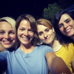Jessica Schwarz Instagram - 👯‍♀️Nachtdreh-Happiness mit den grossartigsten PowerLadies 👯‍♀️ #over&out @julchen_zu_berlin @normatschernau @petraschmidtschaller @omaingefilm @warnerbrosde Rovinj