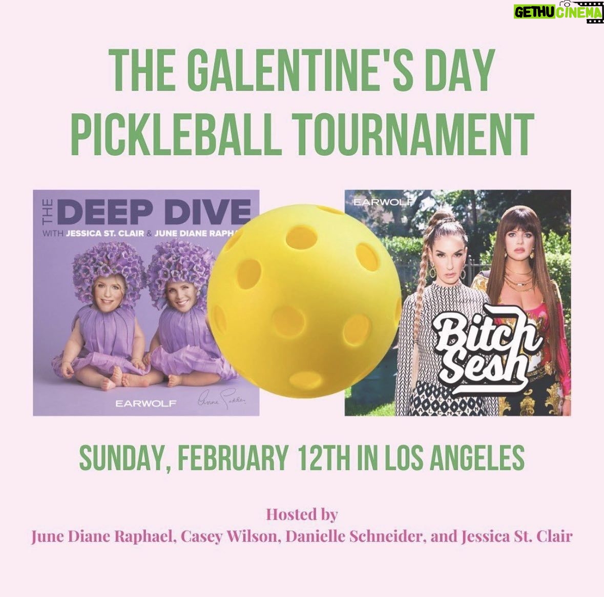 Jessica St. Clair Instagram - What if you called up your BFF Deep Diver and booked a weekend in sunny LA and spent Saturday playing pickleball with us and enjoying a boozy brunch?! What if you did that?!!!! Ticket link in bio!!!