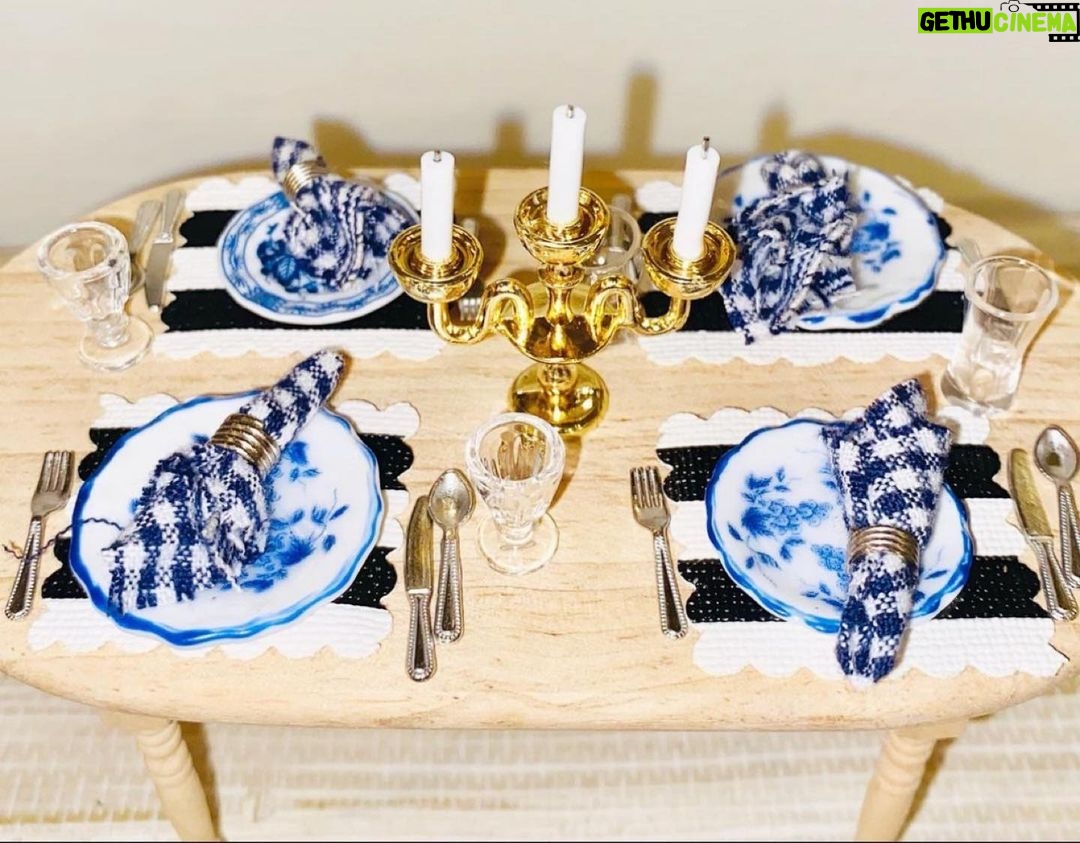 Jessica St. Clair Instagram - Do you understand that this tiny tablescape is coming to my house?!!! Courtesy of genius @mcsminis IS THIS REAL LIFE?!!