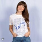 Jessica St. Clair Instagram - Deep Dive t shirts BACK IN STOCK! Our queen @junediane made sure these are soft AF and hug you in ALL the right places...link in bio! @kinshipgoods