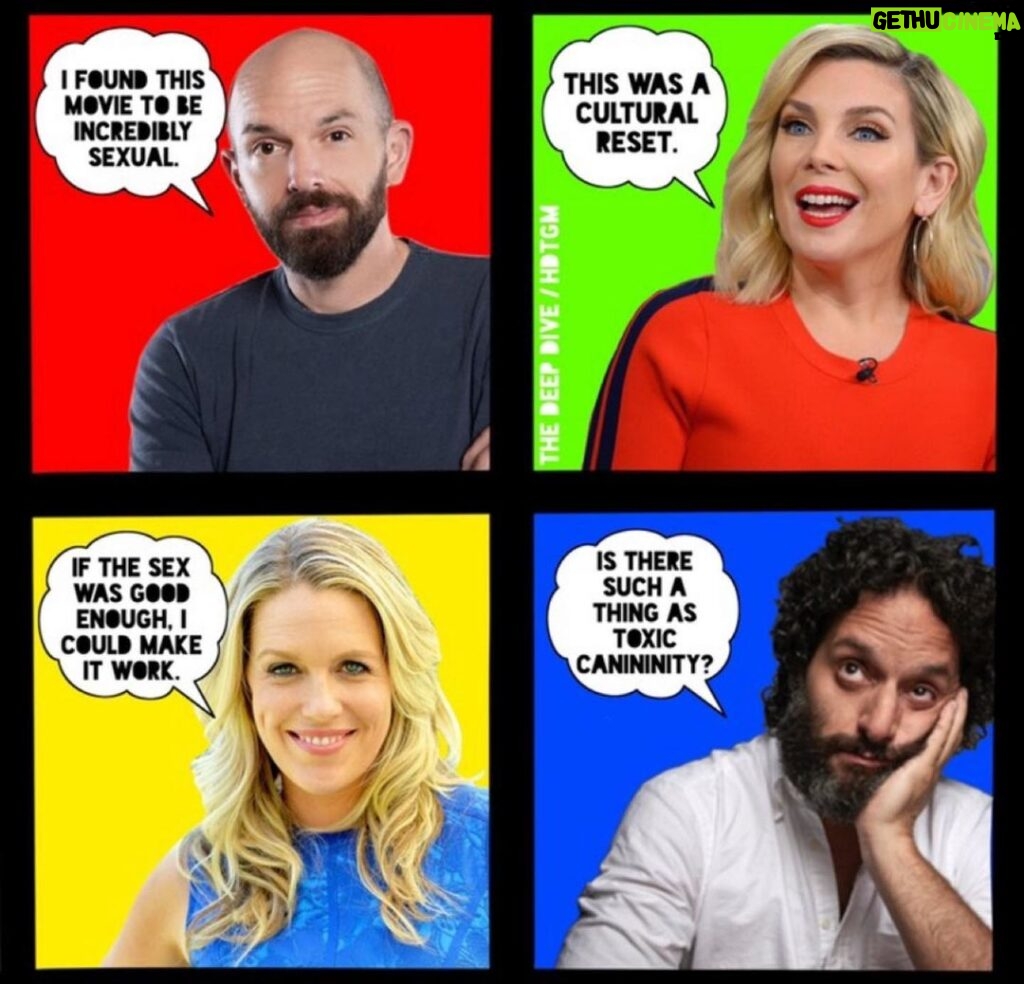 Jessica St. Clair Instagram - All new Deep Dive @hdtgm CROSSOVER episode out today! Insanity ensues per USUAL! Link in bio.