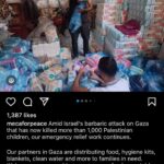Jessica St. Clair Instagram - If anyone is looking for a place to donate to help the children and families who are in desperate need in Gaza, I found @mecaforpeace from one of my favorite charities @together.rising - go to mecaforpeace.org/gaza to donate.