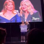 Jessica St. Clair Instagram - My ride or die @lennonparham and I had the absolute honor of hosting the @humanitasprize awards last night. Humanitas is a beautiful organization that celebrates television and film that uplifts the human spirit. We got to meet some incredible artists and hear about the amazing ways Humanitas supported writers during the strike like their program Groceries for Writers which made sure that writers could feed themselves and their families while they were on strike. Please consider donating to @humanitasprize to fund amazing programs like this and artists who are using their gifts to bring us all closer together, which we need now more than ever. Thank you, Michelle Franke for the opportunity to be a part of this incredible night.