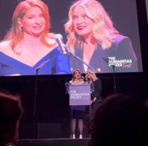 Jessica St. Clair Instagram - My ride or die @lennonparham and I had the absolute honor of hosting the @humanitasprize awards last night. Humanitas is a beautiful organization that celebrates television and film that uplifts the human spirit. We got to meet some incredible artists and hear about the amazing ways Humanitas supported writers during the strike like their program Groceries for Writers which made sure that writers could feed themselves and their families while they were on strike. Please consider donating to @humanitasprize to fund amazing programs like this and artists who are using their gifts to bring us all closer together, which we need now more than ever. Thank you, Michelle Franke for the opportunity to be a part of this incredible night.