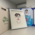 Ji Chang-wook Instagram – 황진호 작가님이 그려준 내얼굴☺️