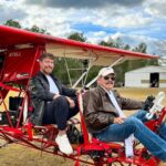 Jimmy Donaldson Instagram – If it looks like I’m terrified it’s because I am, he built this plane in his backyard and I flew on it in the new video!