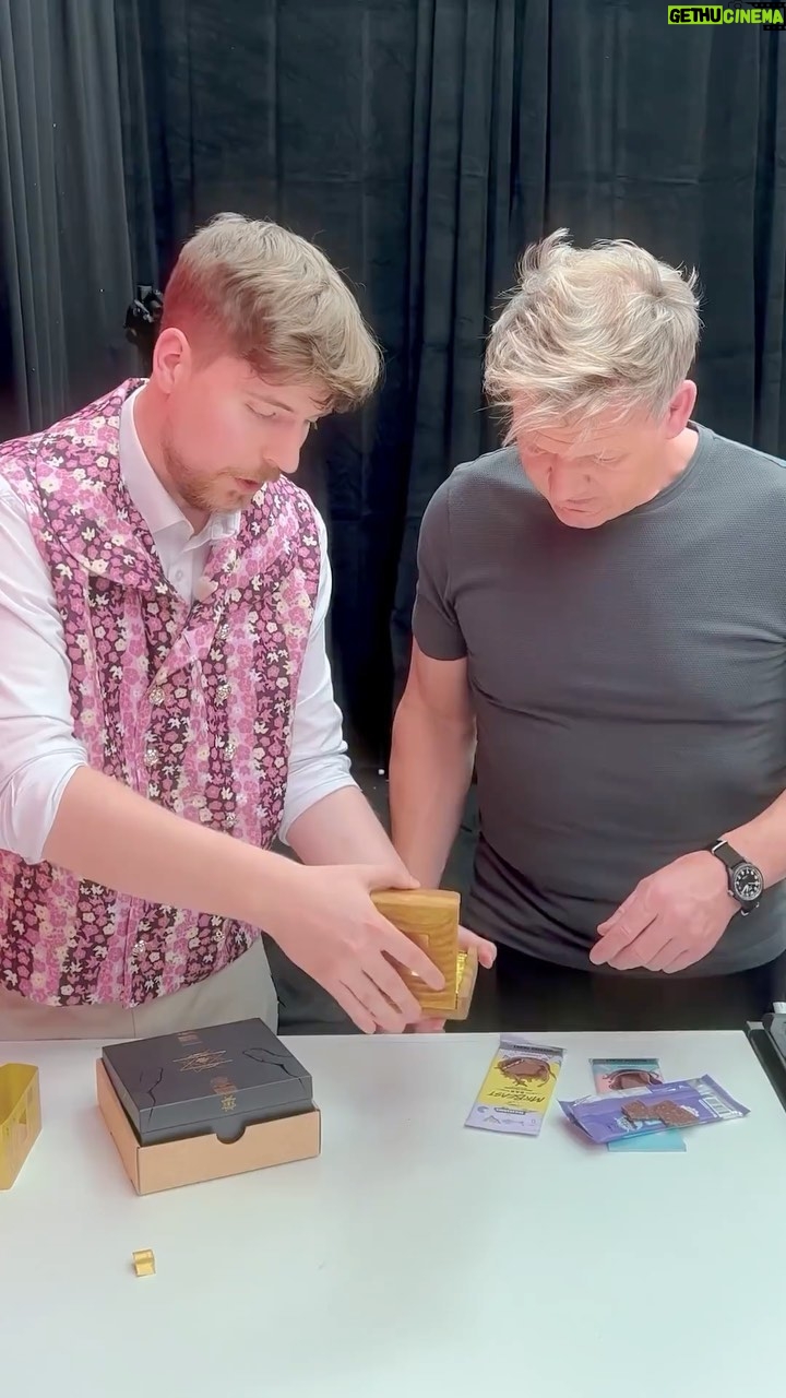 Jimmy Donaldson Instagram - Feastables bar vs $400 chocolate bar w/ Gordon Ramsay