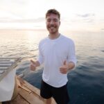 Jimmy Donaldson Instagram - New vid up, we spent 7 days at sea on a tiny raft lol