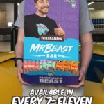 Jimmy Donaldson Instagram - Feastables is now available in EVERY 7-Eleven and Speedway in America! To celebrate we are giving away a lambo to one person who buys Feastables anywhere in the next 7 days! (Link in bio)