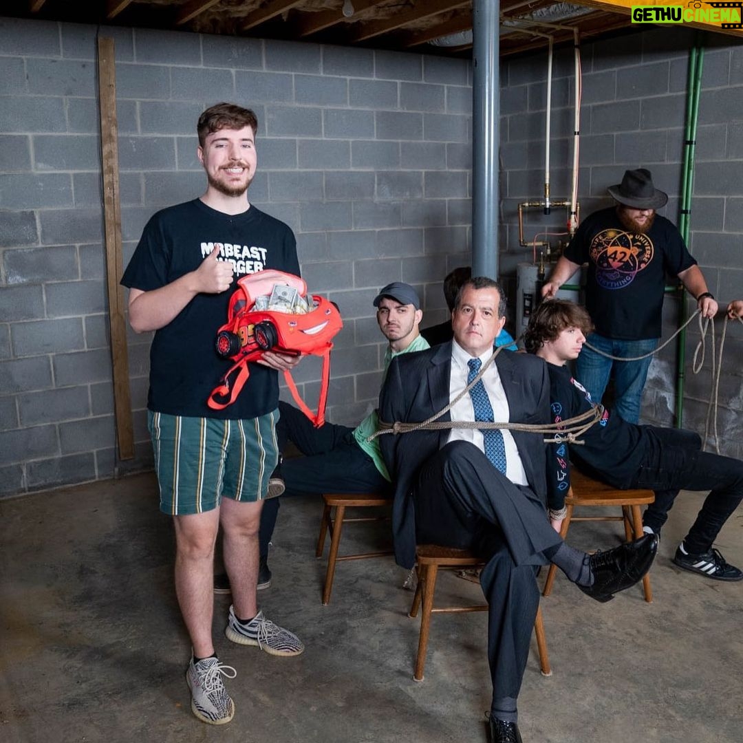 Jimmy Donaldson Instagram - If you’re wondering why I tied up an FBI agent and then ran away on a private jet, go watch the new video!