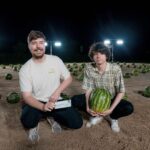 Jimmy Donaldson Instagram - GO WATCH THE NEW VIDEO! 1.) Whoever punched the hardest won $30,000 2.) I put $1,000,000 in a watermelon and if u smashed the right one, you kept the $1,000,000 3.) I let a random person split $20k with someone they’ve never met or keep it all for themselves