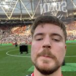 Jimmy Donaldson Instagram - Played Football in front of 2,500,000 people.. was a ton of fun 🥰