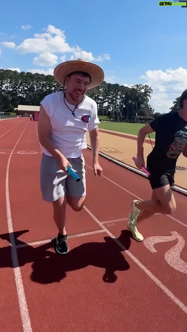 Jimmy Donaldson Instagram - I’m the fastest out of the boys 😤 Download Stumble Guys to play my new map and skins. We just dropped a special briefcase emote too. Link in bio! @stumbleguys #ad #StumbleGuysxMrBeast