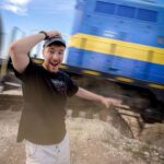 Jimmy Donaldson Instagram - What happens if you dig a giant hole in the tracks of a train? Go watch the new video!