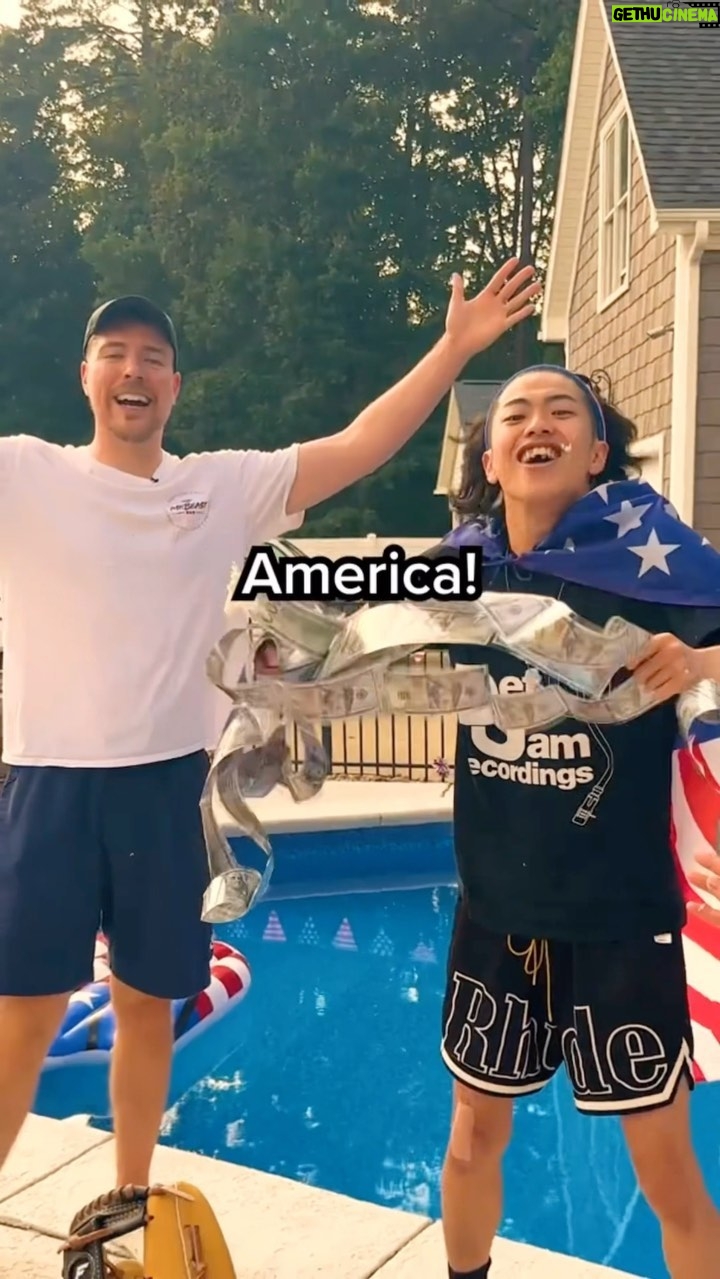Jimmy Donaldson - 4.3 Million Likes - Happy 4th of July! it was bro’s first time in america 💀