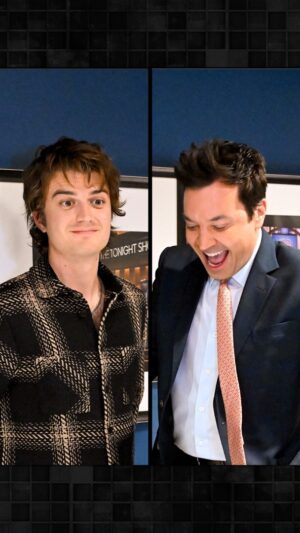 Jimmy Fallon Instagram - Joe Keery (@djotime) has a lot of fun here. #FallonTonight