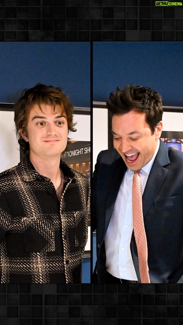 Jimmy Fallon Instagram - Joe Keery (@djotime) has a lot of fun here. #FallonTonight The Tonight Show Starring Jimmy Fallon