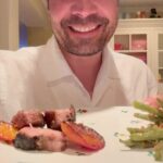 Jimmy Fallon Instagram - Grilling out with peaches, peaches, peaches, peaches, peaches.