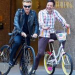 Jimmy Fallon Instagram - Happy Birthday Bono! (And thank you Edge for letting me borrow your bike.)