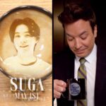 Jimmy Fallon Instagram - Just a spoonful of #SUGA. ☕️ @bts.bighitofficial’s @agustd makes his U.S. late night solo debut May 1 on #FallonTonight! #SUGAonFallon