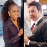 Jimmy Fallon Instagram - Whatcha doin’, Jimmy? @michelleobama #FallonTonight The Tonight Show Starring Jimmy Fallon