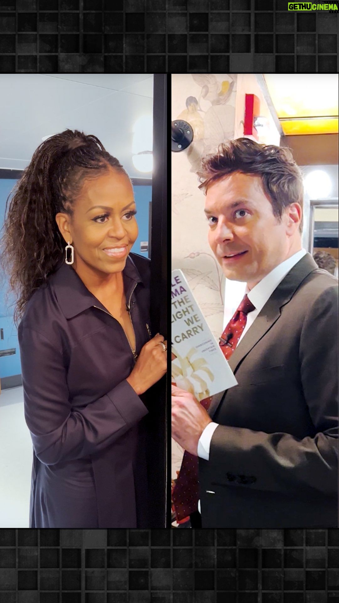 Jimmy Fallon Instagram - Whatcha doin’, Jimmy? @michelleobama #FallonTonight The Tonight Show Starring Jimmy Fallon