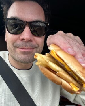 Jimmy Fallon Instagram - French fries on my cheeseburger. #ThatsMyJam
Season 2 Tuesday, March 7th at 10/9c after @nbcthevoice and streaming next day on @peacock!