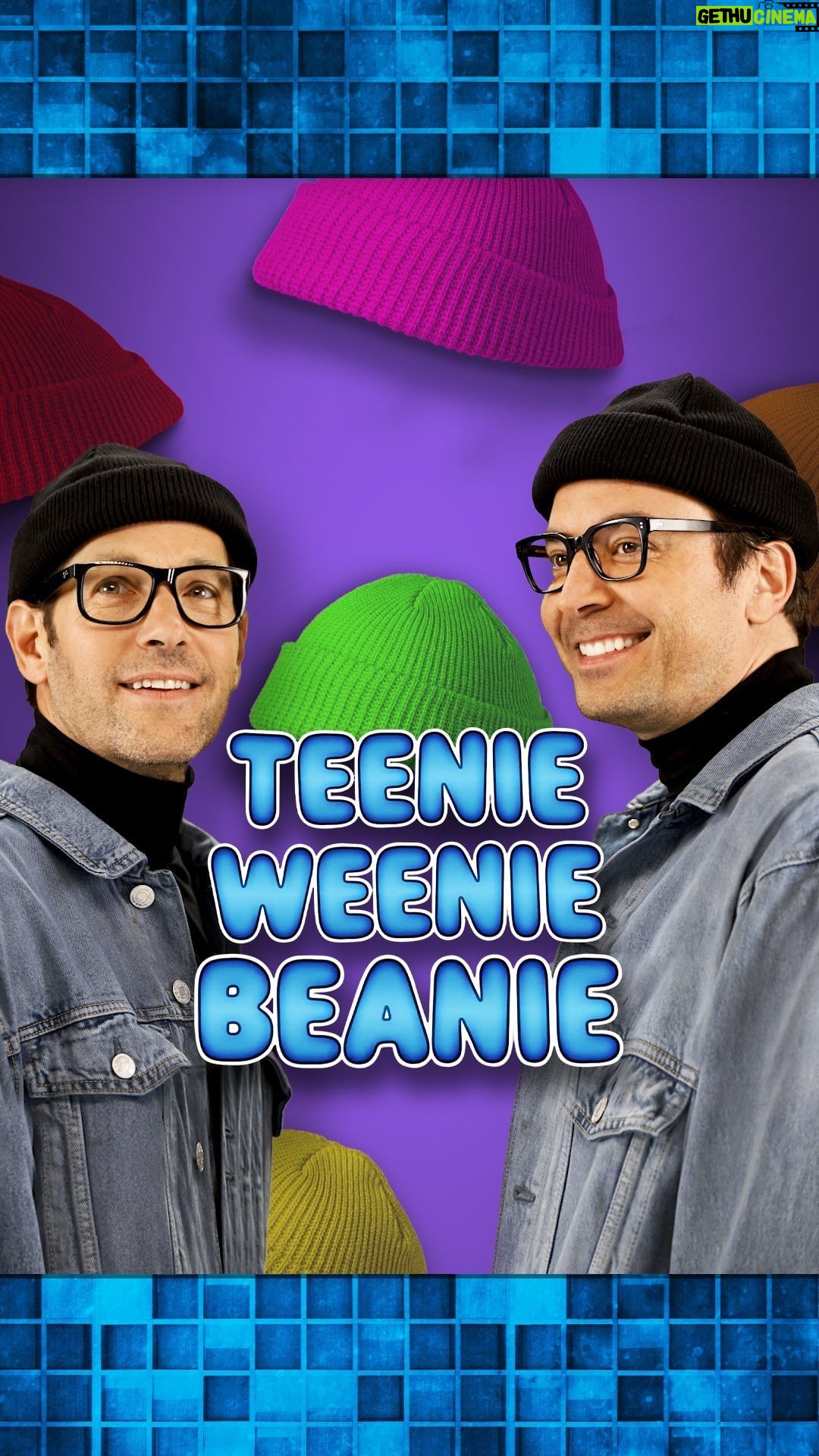 Jimmy Fallon - 635.4K Likes - Teenie Weenie Beanie w/ Paul Rudd #FallonTonight