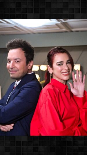 Jimmy Fallon Instagram - Catch @dualipa & @jimmyfallon or they’ll go Houdini 🪄 

#FallonTonight #Houdini