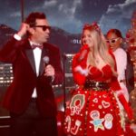 Jimmy Fallon Instagram - @JimmyFallon and @MeghanTrainor perform their NUMBER ONE holiday song! ❤️🎄🎁 #WrapMeUp