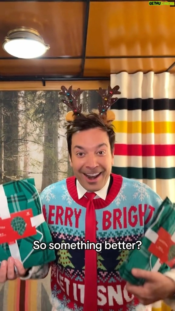 Jimmy Fallon Instagram - Our song is the whole damn package, @meghantrainor! Pre-save in bio! #WrapMeUp #ChristmasVideos