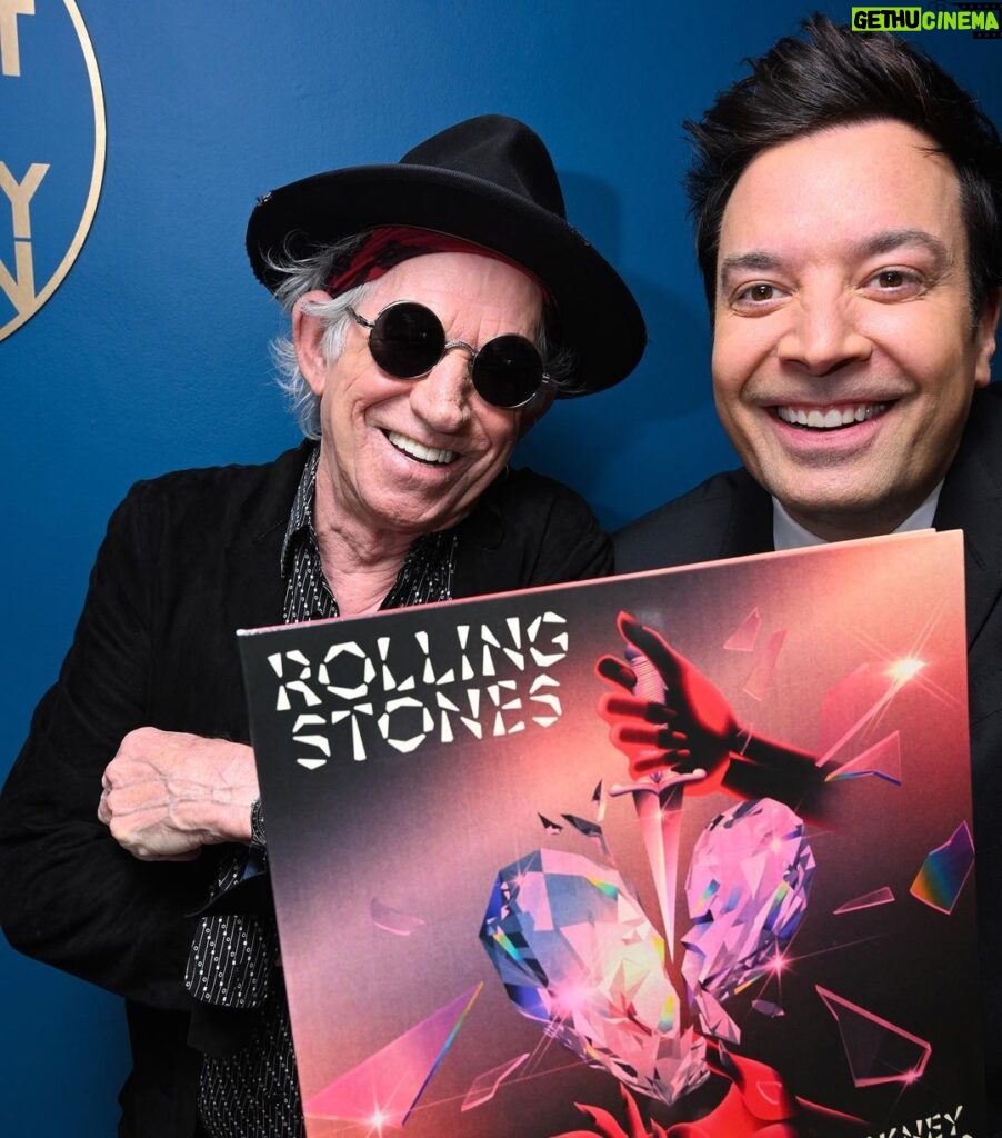 Jimmy Fallon Instagram - Happy National Take A Photo With A Rolling Stone Day! If that’s not a thing, let’s make it one. Post a photo and check out their new album #HackneyDiamonds now streaming everywhere!