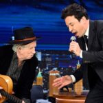 Jimmy Fallon Instagram - @officialkeef shows Jimmy how he does his famous guitar riffs and plays “Start Me Up” & “Jumpin’ Jack Flash” for them to jam out to 🎸 #FallonTonight The Tonight Show Starring Jimmy Fallon