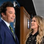 Jimmy Fallon Instagram - @kellyclarkson is here (literally)! 🤩 #FallonTonight @kellyclarksonshow The Tonight Show Starring Jimmy Fallon