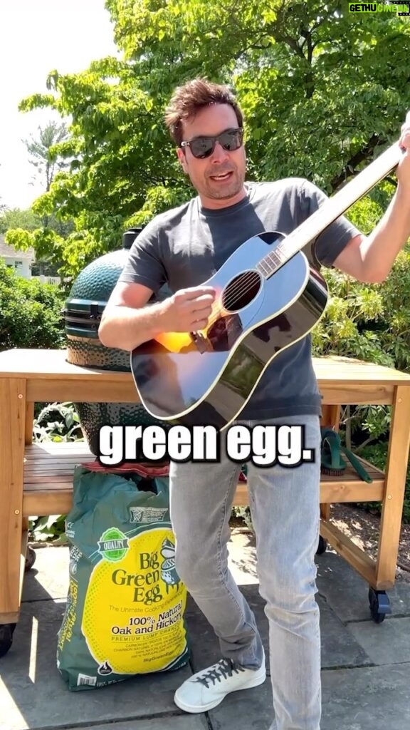 Jimmy Fallon Instagram - An ode to the EGG. #notanad #biggreenegg